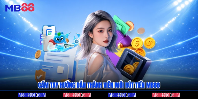 Cầm tay hướng dẫn thành viên mới rút tiền MB88